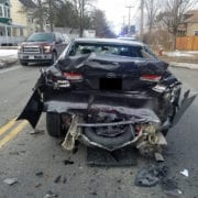 Rear ended Toyota Camry totaled in Easthampton, MA