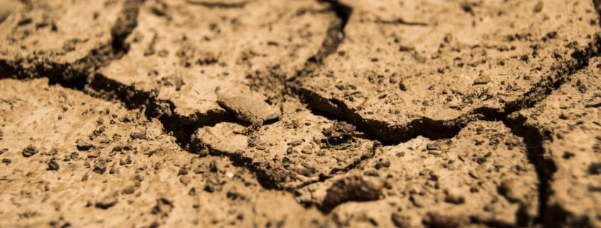 Earth with cracks in it from an Earthquake