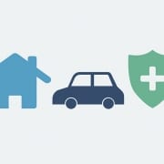 home auto and life icons indicating insurance bundling