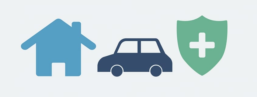 home auto and life icons indicating insurance bundling